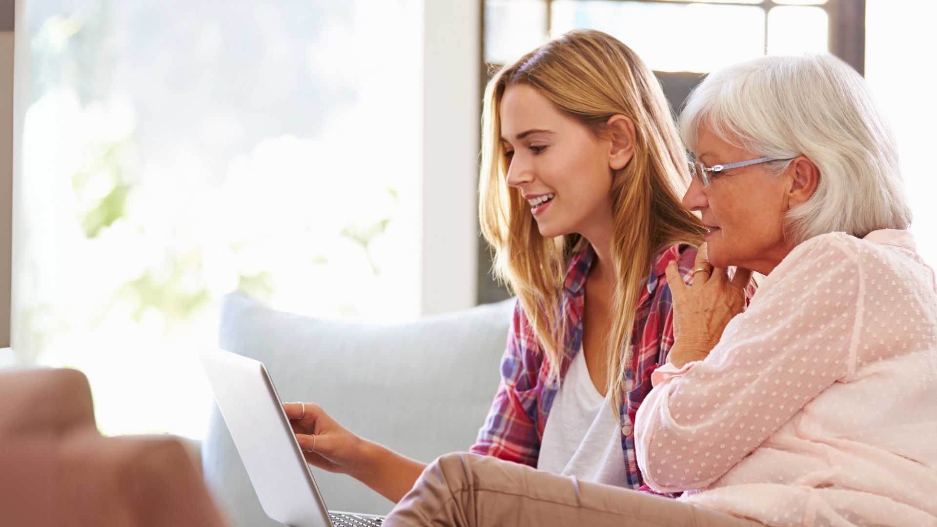 Woman-mother-on-couch